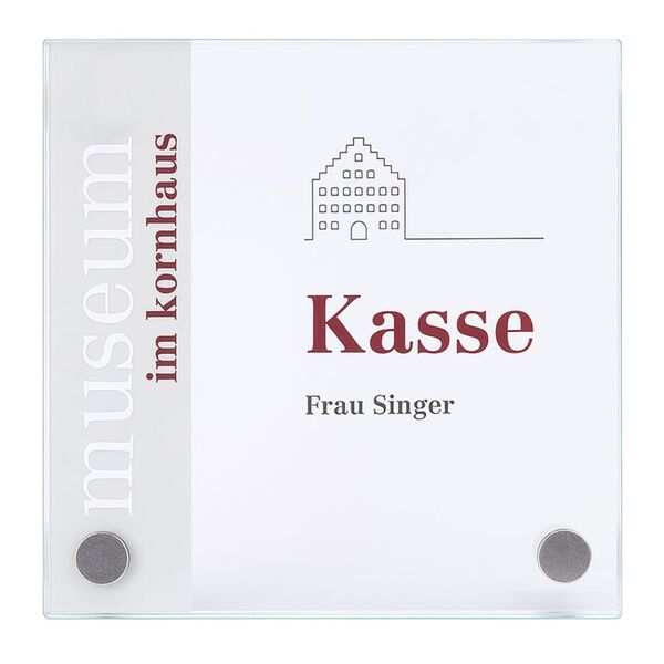 MOEDEL Door Sign Galerie 15x15x2.5 cm with 2 Holes