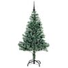 vidaXL Artificial Christmas Tree Snow Flocked with LED Light 150 cm