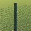vidaXL Fence with Post Green 1.2 x 25 m Steel