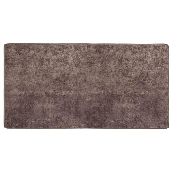 vidaXL Rug Runner MARSA Grey 200 x 100 cm Polyester and PVC