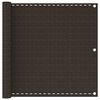 vidaXL Balcony Screen Brown 90x600 cm HDPE