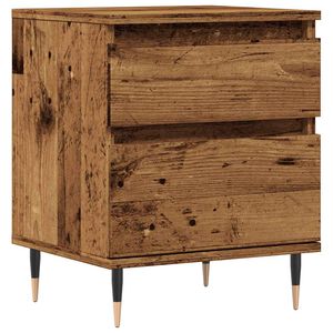 vidaXL Bedside Cabinet Old Wood 40x35x50 cm Engineered Wood