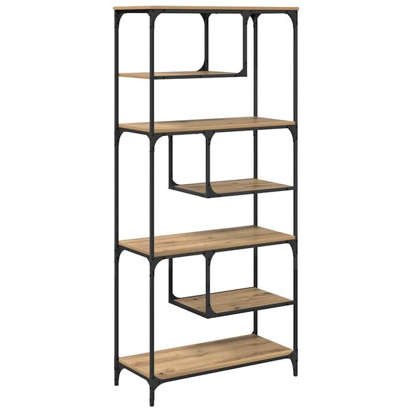 vidaXL Bookcase Artisan oak Engineered wood