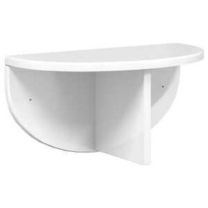 vidaXL Wall Shelf High Gloss White 38 x 19 x 19 cm Engineered Wood