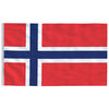 vidaXL Norway Flag and Pole 6.23 m Aluminium