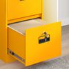 vidaXL File Cabinet with Drawer Mustard Yellow 44 x 50 x 106.5 cm
