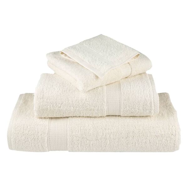 vidaXL Premium Towels SOLUND 2 pcs Cream 100x200 cm 600 gsm