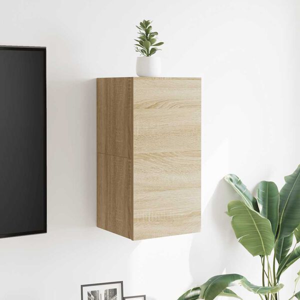 vidaXL Wall Mounted TV Cabinets 2 pcs Sonoma Oak 30.5x30x30 cm