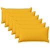 vidaXL Cushion with Pillow HOUTEN 6 pcs Light Yellow Faux Linen