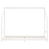 vidaXL Kids Bed Frame White 90x200 cm Solid Wood Pine