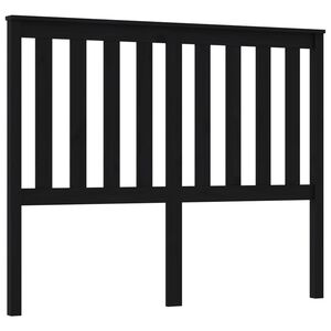 vidaXL Bed Headboard Black 126x6x101 cm Solid Wood Pine