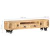 vidaXL TV Cabinet 150x30x37 cm Solid Mango Wood