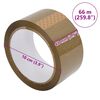 vidaXL Packaging Tape 36 pcs Brown 48 mm x 66 m