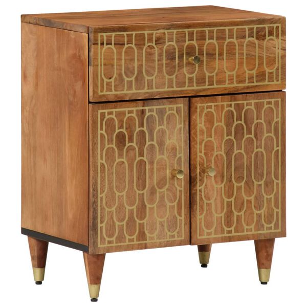 vidaXL Bedside Cabinet 50x33x60 cm Solid Wood Mango