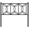vidaXL Metal Replace Headboard Black 100 cm