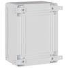 vidaXL Control Cabinet Grey 18 x 13 x 24 cm ABS Plastic
