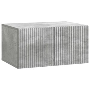 vidaXL Wall-Mounted TV Cabinet Concrete Grey 59.5 x 41 x 30 cm