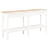 vidaXL Table with Drawer White Wood