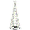 vidaXL LED Spiral Christmas Tree with Base EKENAS 180 cm 220 LEDs