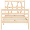 vidaXL Bed Frame without Mattress Small Single Solid Wood