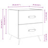 vidaXL Bedside Cabinets 2 pcs White 40x35x47.5 cm Engineered Wood
