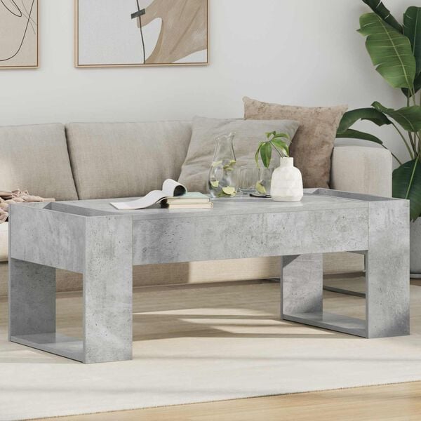 vidaXL Coffee Table Concrete Grey 110 x 50 x 41 cm Engineered Wood