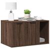 vidaXL Cat Litter Box Enclosure Brown Oak 80x50x45 cm Engineered Wood
