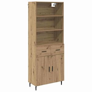 vidaXL Highboard 2 pcs Artisan Oak 69.5 x 32.5 x 180 cm