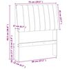 vidaXL Upholstered Headboard Dark Grey 75 cm Solid Pine Wood