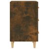 vidaXL Bedside Cabinet Smoked Oak 40x40x66 cm Engineered Wood