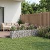 vidaXL Gabion Raised Bed 2 pcs Silver 300 x 50 x 60 cm