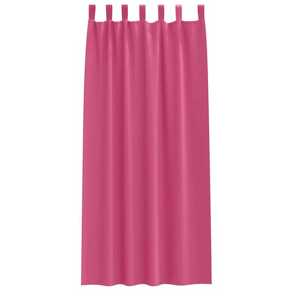 vidaXL Blackout Curtains with Rings 2 pcs Bright Pink 245 x 140 cm