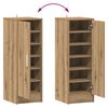 vidaXL Shoe Cabinet Old Wood 32x35x92 cm Engineered Wood