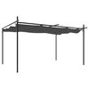 vidaXL Pergola with Retractable Roof Anthracite 395x292x230 cm