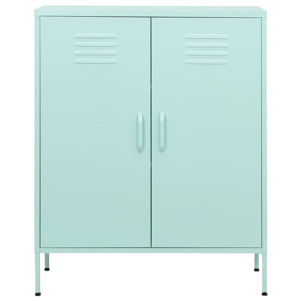 vidaXL Storage Cabinet Mint 80x35x101.5 cm Steel
