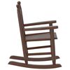 vidaXL Rocking Chairs for Children 2 pcs Brown Solid Wood Poplar