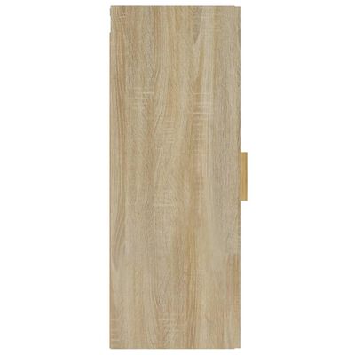 vidaXL Wall Cabinet Sonoma Oak 34.5x34x90 cm Engineered Wood