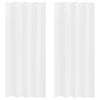vidaXL Voile Curtain with Curtains 2 pcs White 245 x 140 cm Polyester