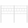 vidaXL Metal Replace Headboard White 120 cm