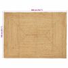 vidaXL Area Rug Beige 140 x 200 cm Jute
