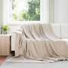 vidaXL Throw Blankets 6 pcs Beige 240 x 220 cm Fleece
