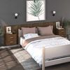 vidaXL Wall-mounted Bedside Cabinets 2 pcs Brown Oak