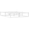 vidaXL Bed Frame without Mattress White 160x200 cm Metal