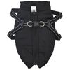 vidaXL Dog Coat with Harness Waterproof Reflective Black L