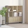 vidaXL Book Cabinet 2 pcs Sonoma 99.5 x 30 x 108 cm Engineered Wood