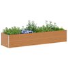 vidaXL Garden Raised Bed 390 x 100 x 68 cm Galvanised Steel