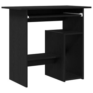 vidaXL Desk Black Oak 80x45x74 cm Engineered Wood