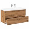 vidaXL Sink Cabinet with Built-in Basin Artisan Oak