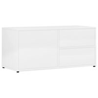 vidaXL TV Cabinet High Gloss White 80x34x36 cm Engineered Wood