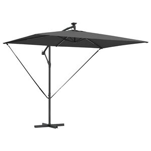 vidaXL Umbrella Anthracite 294 x 200 x 270 cm Polyester and Aluminium